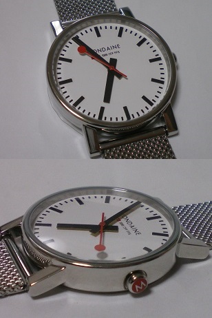 MONDAINE モンディーン ホワイトダイアル　展示品訳有