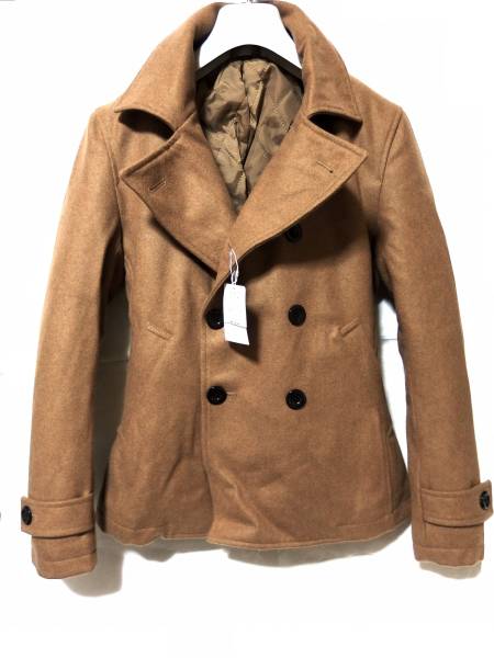 トルネードマート中綿入りメルトンPコートL/キャメル