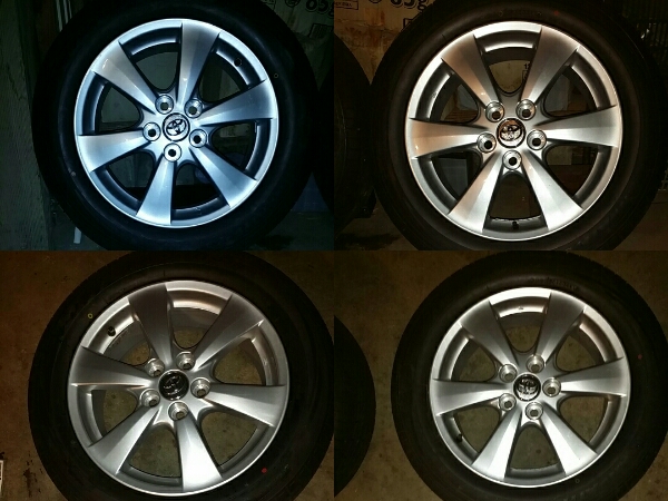 エスティマハイブリット新車外しタイヤ アルミセット 215/60/R17