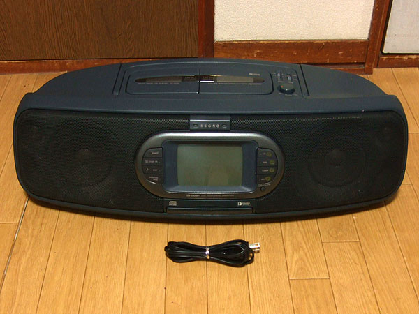 希少品！シャープ　ラジカセFX-1000 シャープ SHARP CDラジカセ SEGNO FX-1000-B 完動品(ラジカセ)｜売買