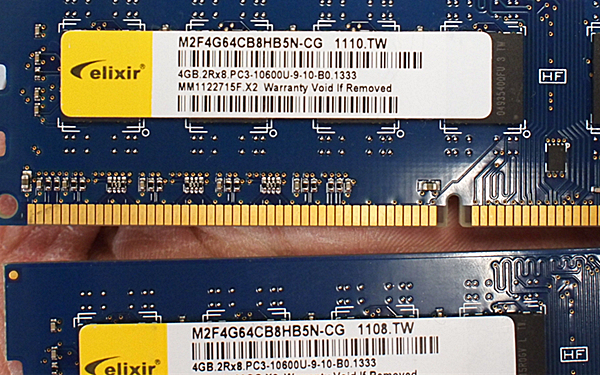 Barrette Mémoire RAM Elixir 4 Go DDR3 1333 MHz PC3-10600U - DIMM 240 Broches, CL9, Testée