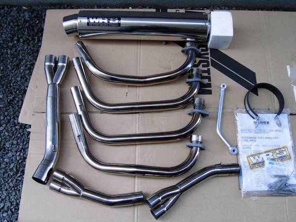 CB400SF NC39 WR'S フルエキ ステンレス 美品(マフラー本体（社外