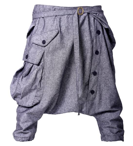 スタイリスト出品■デザイナーズ 変型サルエルパンツ2H グレー