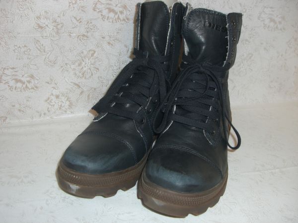 未使用★ＤＩＥＳＥＬ　メンズレースアップブーツ　25.5ｃｍ　黒