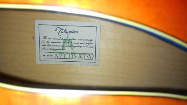 Takamine NPT-115-6（T.N.） 長渕剛 JAPANモデル(タカミネ)｜売買され