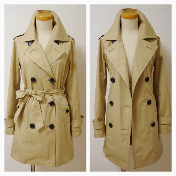 22OCTOBRE超美品晴雨兼用トレンチコートベージュレインコート