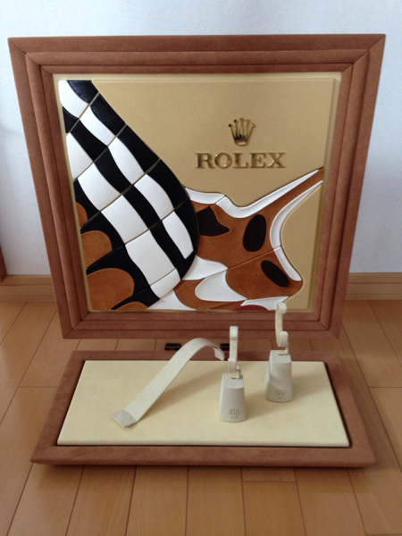 ROLEX★ロレックス ウォッチスタンド ディスプレイ中古 ブラウン