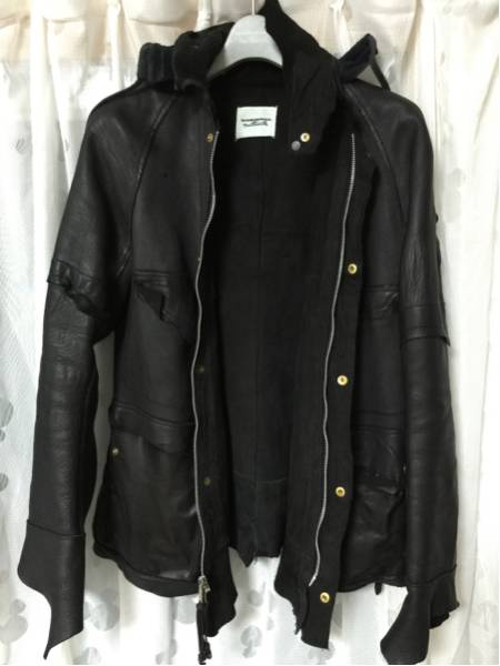 soloist 13aw ソロイスト レザー レイン ジャケット 46 sg.0023 