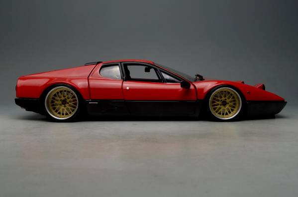 京商 1/18 フェラーリ 512BB レッド BBS ローダウン カスタム(乗用車 