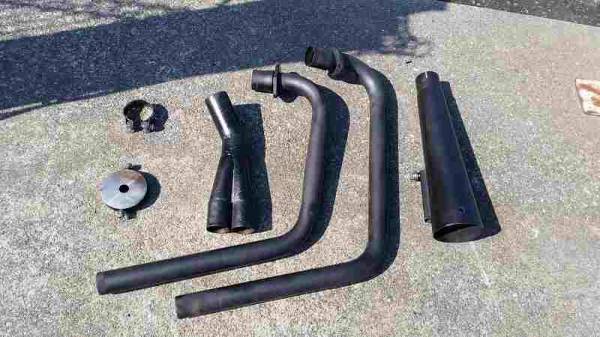 Z250FT GPz250 Z250LTD マフラー ツイン管 吸い込み(マフラー本体