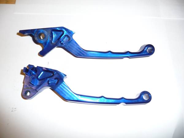 BIKERS ブレーキレバー/ハンドルブレース　ブルー　青　おまけ付_2