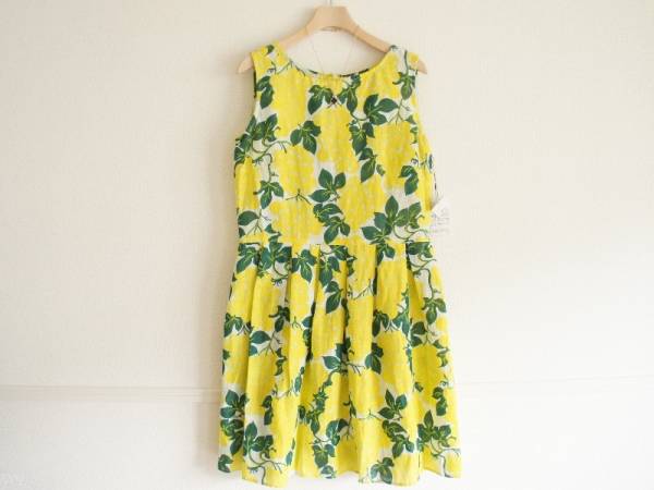 アナトリエ サマードレス ワンピース38イエローab3