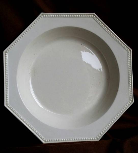 レア フランス ANTIQUE クレイユモントロー オクトゴナル 大皿