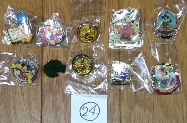 【ディズニー祭り(24) ディズニーランド ピン １０個】