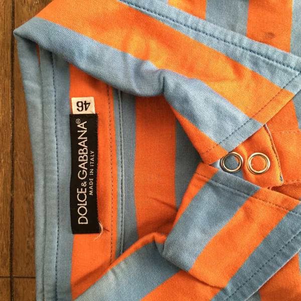 ドルガバ 希少 シルクタッチのコットン ポロシャツ 46