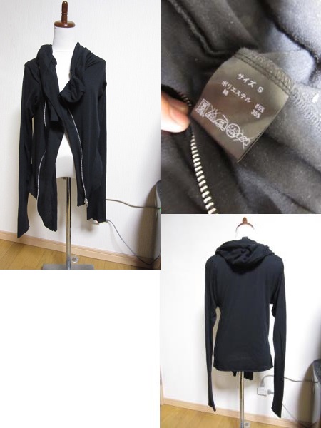 LHP購入 jjeerreezz ジェレス 斜めZIP 変形 パーカー