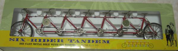 6人乗り自転車「SIX-RIDER TANDEM（MY-0062） 模型 1/10 値下有(ドール 