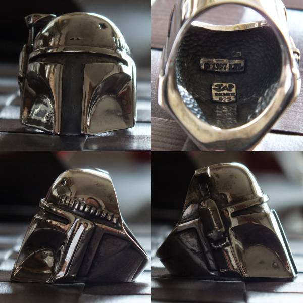 JAP工房　ボバ・フェット ヘルメットリング シルバー925 スターウォーズ シルバー リング ボバフェット JAP工房 【公式通販】