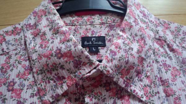paul smith 半袖総柄シャツ　ポールスミス　花柄　Lサイズ