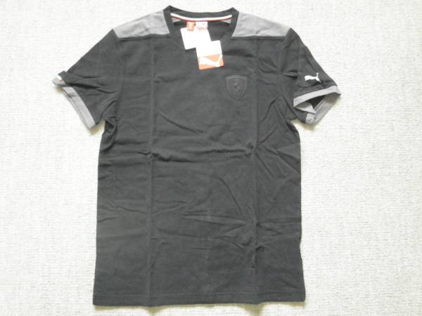 F1 フェラーリ 胸ミニ跳ね馬 Tシャツ 男性L 黒 2015モデル即決