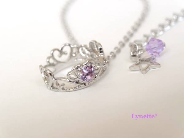 lynette* うたプリ 美風藍*イメージ王冠ベビーリングネックレス(うたの 