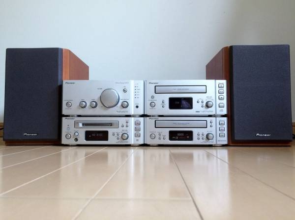 Pioneer パイオニア CD MD カセット 外部入力付き コンポ 【公式通販】