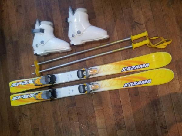 ＊子供用スキーセット＊　KAZAMA板１１０cm 靴２１～２２ｃｍ　