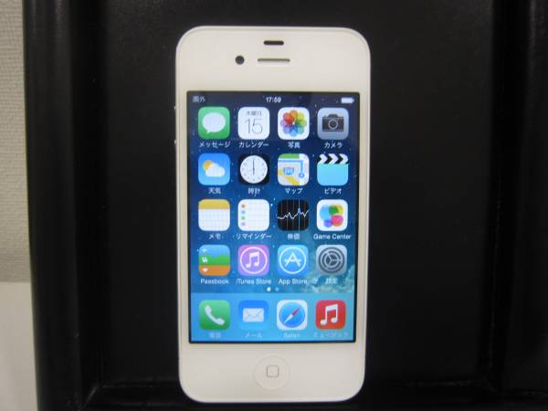 【判定○】 ジャンク　iPhone 4 8GB ホワイト MD198J/A_1