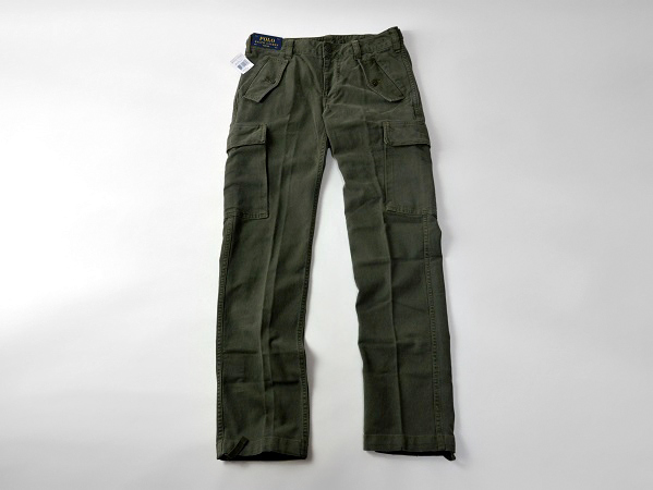 W30 新品 ラルフローレン ミリタリー 6ポケット カーゴパンツ 緑