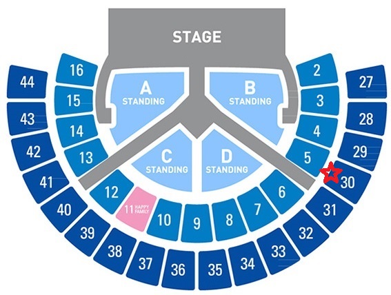 7/11★SUPER JUNIOR★SUPER SHOW 6★30区1~2列 1枚