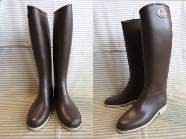 ☆IL BISONTE　イルビゾンテ　お洒落なレインブーツ/茶色 正規品
