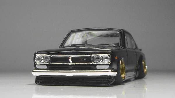 京商1/64改スカイラインNEOハコスカ（KPGC10）ワタナベ深リム