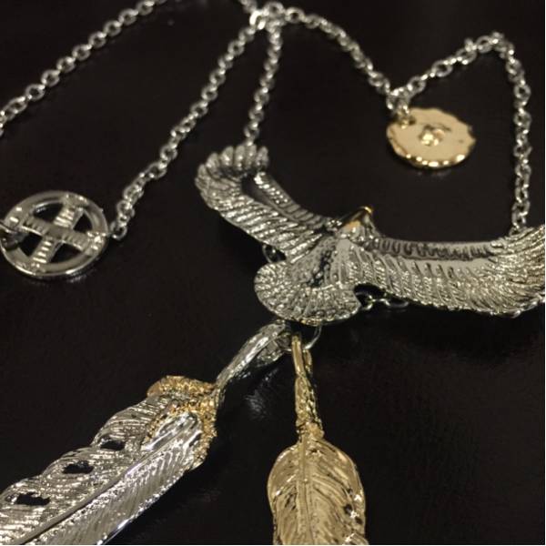 登坂広臣 着用タイプ] イーグルトップ フェザーネックレス(ネックレス