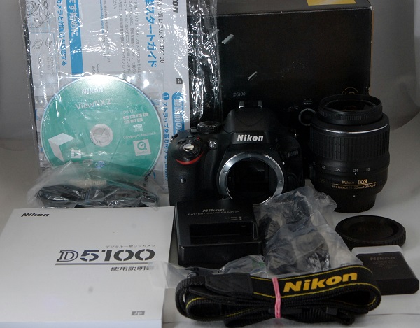 美品★元箱付★Nikon D5100 18-55 VR レンズキット 即決送料無料