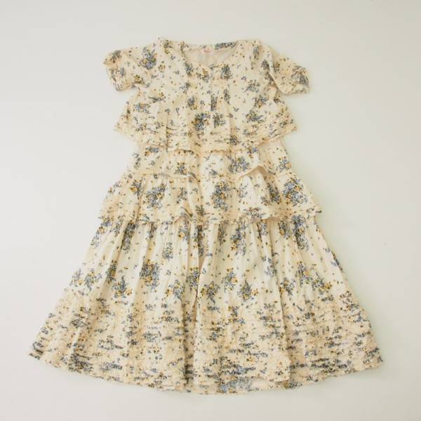 美品★ピンクハウスわすれな草段々ワンピース