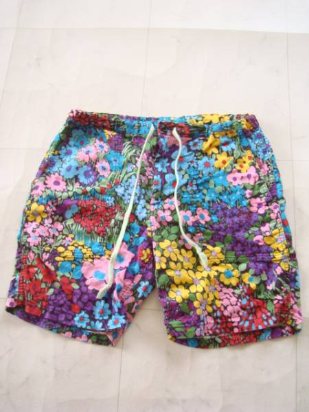 Bohemians 花柄リネン混ハーフパンツ sizeS ボヘミアンズ