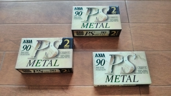 AXIA PS メタルカセットテープ　90分　5本　新品