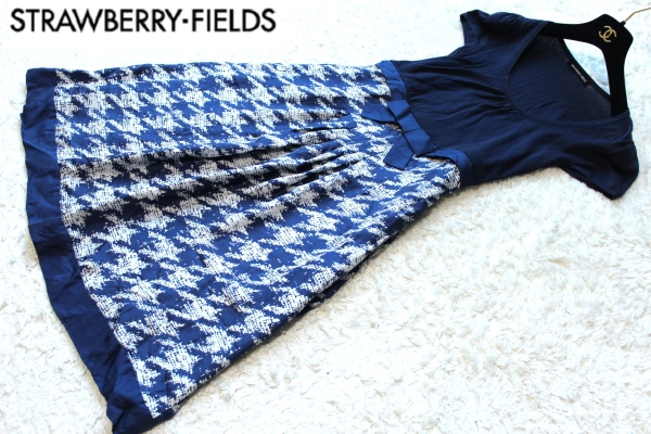 美品！ストロベリーフィールズ コットンシルク ワンピース♪