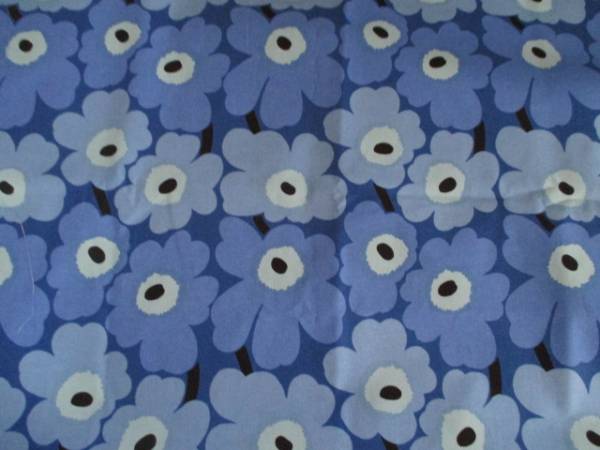 マリメッコ　 生地 　ミニウニッコ　ブルー　50cm