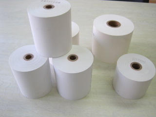 レジロール（レシート紙） ８０mm×１００Ｍ×１インチ (４０巻)