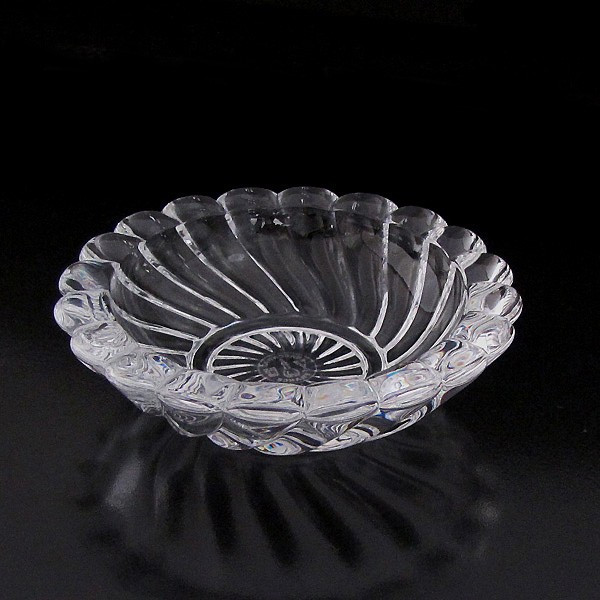 美品☆バカラBaccaratボリュートアッシュトレイ灰皿☆直径8cm