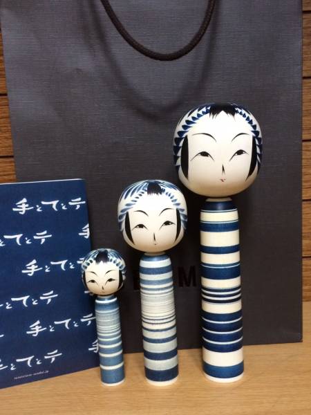 BEAMS fennica インディゴこけし 佐藤康広作 4寸6寸8寸 セット