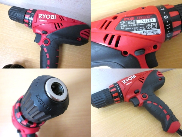 説明書 リョービ リョービ RYOBI ドライバドリル CDD-1020 ドリル