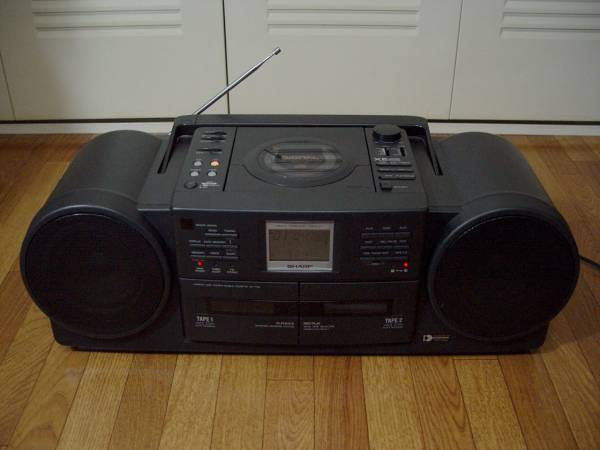 SHARP QT-77CD(アクティブサーボテクノロジーCDラジカセ、綺麗