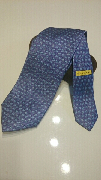 ＜BVLGARI＞ブルガリ ネクタイ ブルー