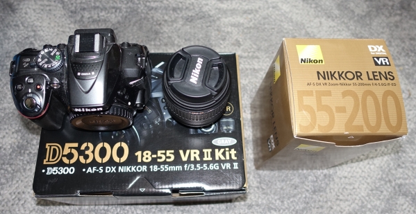 Nikon D5300 18-55 VR II Kit + 55-200 望遠付 新品同様！ D5300 VR