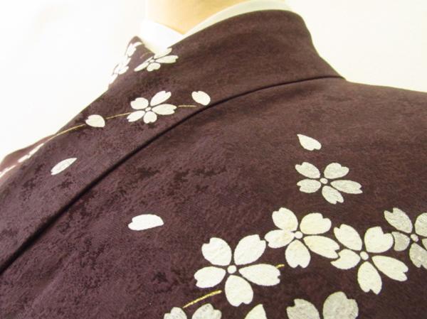 ★着物10★ 1円 絹 枝垂れ桜 袷訪問着 ☆☆☆☆