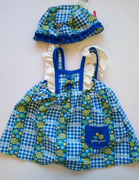 新品 petit jam プチジャム　水着　ワンピース　80ｃｍ　帽子付