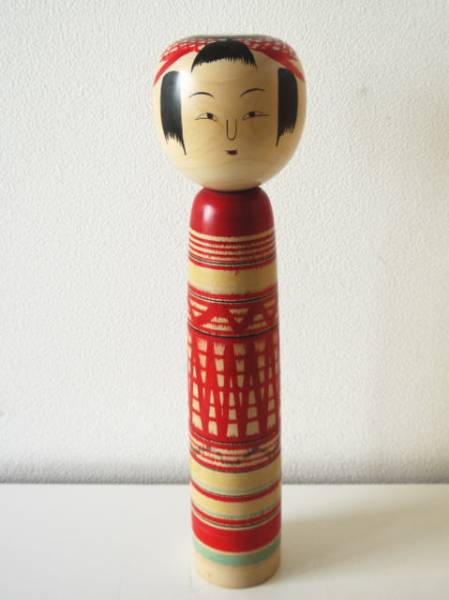 伝統こけし 佐久間芳雄 ガラ入り 約31㎝