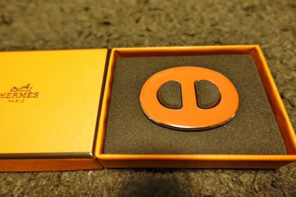 HERMES スカーフリング トリボーシェーヌダンクル　レッド